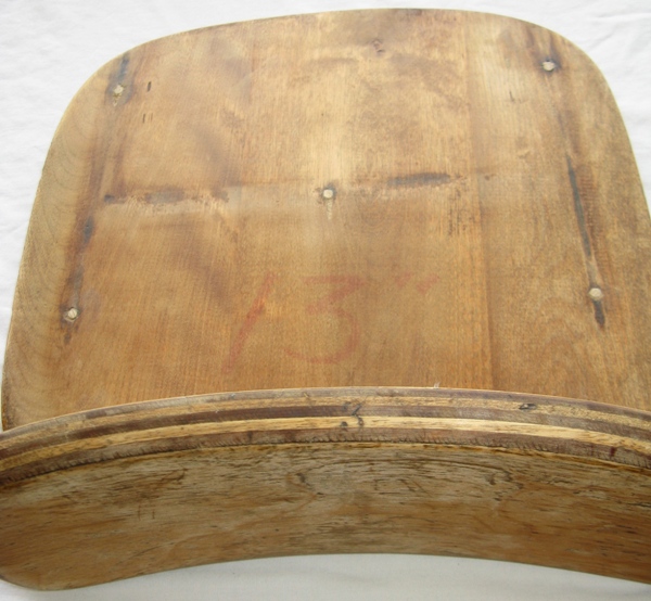 Sanded Back Rest Top View